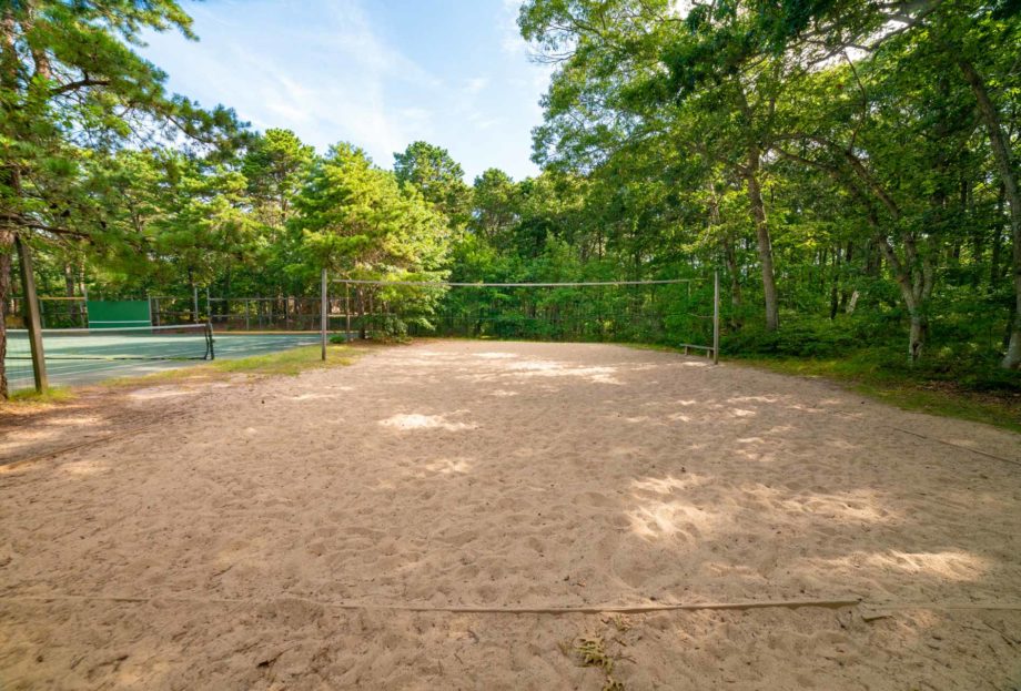 Beach volleyball court