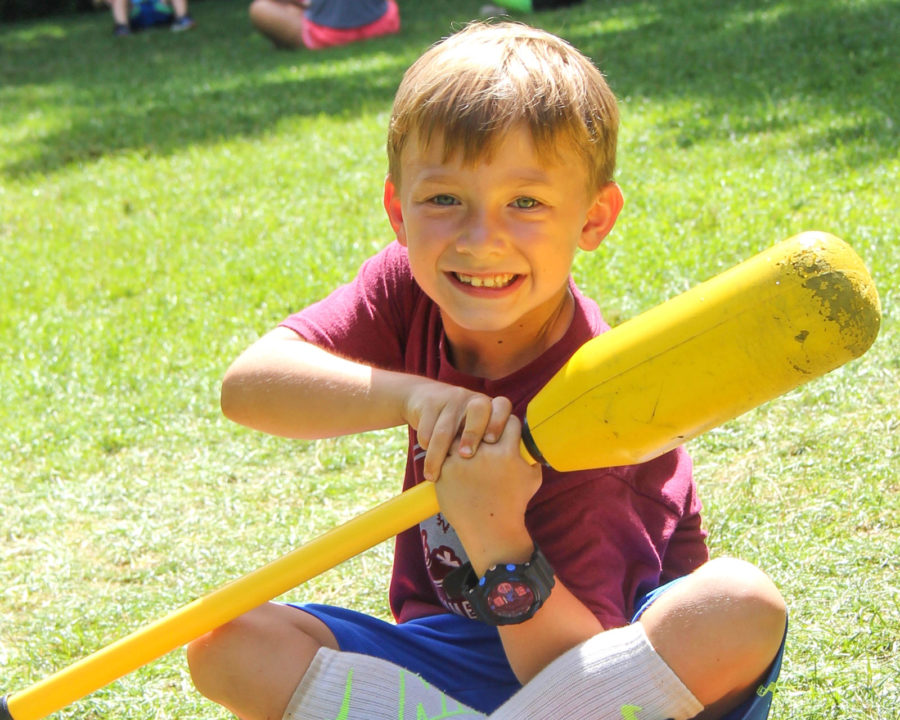 Boy holding a bat